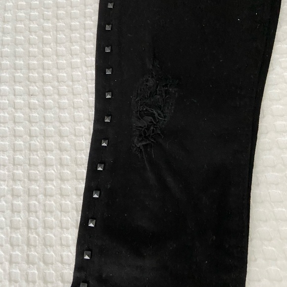Hudson Black Skinny Rockstud Jeans - Picture 4 of 10